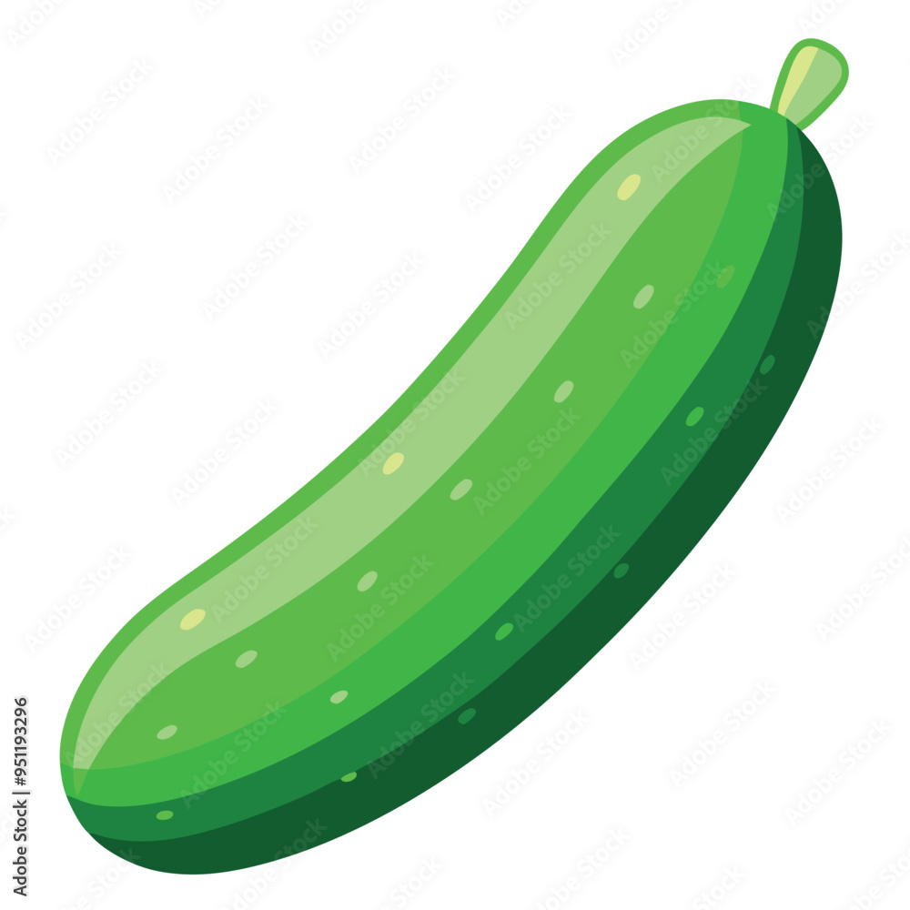 Fresh Cucumber Art, Vector, Icon and Graphic, Flat Vegetables Illustration Design On White Background Fresh Cucumber Art, Vector, Icon and Graphic, Flat Vegetables Illustration Design On White Background