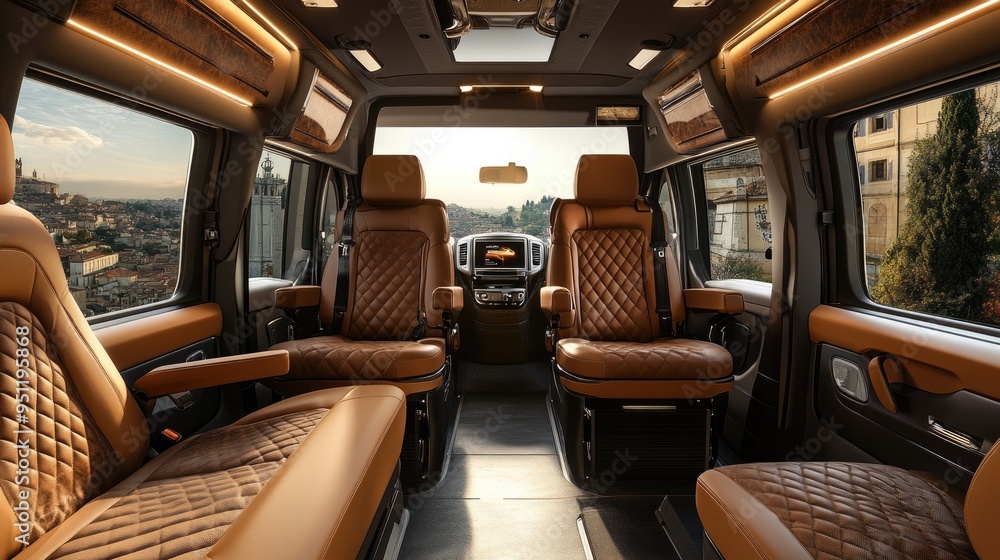 A high end business vehicle with a professional setting, showcasing comfort and luxury for business travel. Ample space for messages. A high end business vehicle with a professional setting, showcasing comfort and luxury for business travel. Ample space for messages.