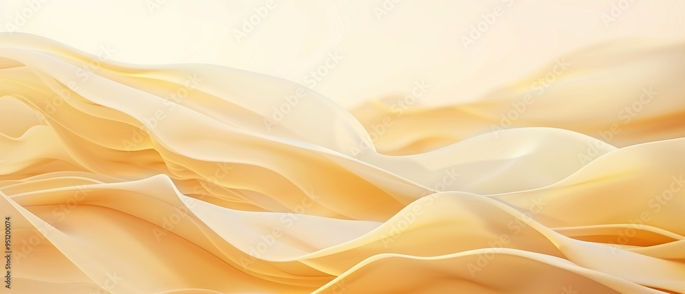 Soft, Creamy Abstract Background with Fluid Waves Soft, Creamy Abstract Background with Fluid Waves