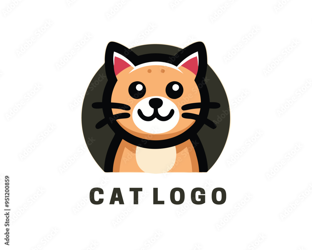 Cat logo design icon symbol vector illustration Cat logo design icon symbol vector illustration