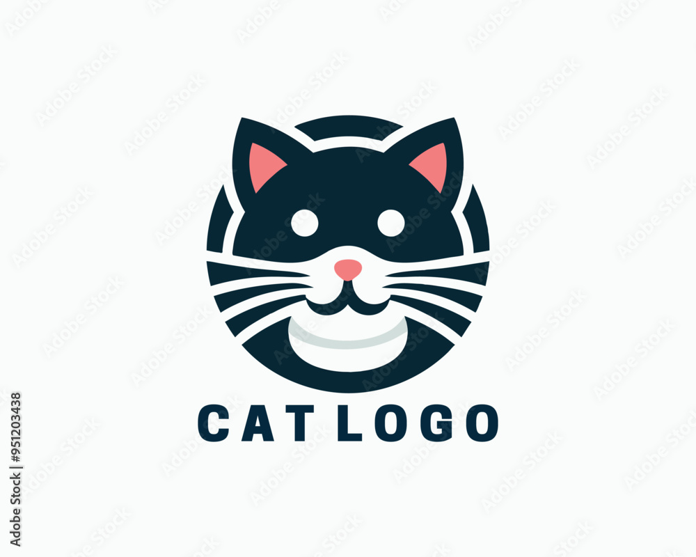 Cat logo design icon symbol vector illustration Cat logo design icon symbol vector illustration
