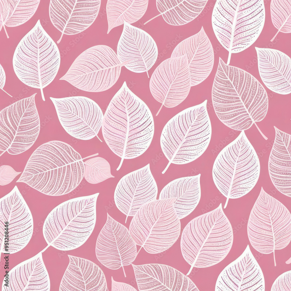 seamless pattern with leaves with Generative ai
seamless pattern with leaves with Generative ai