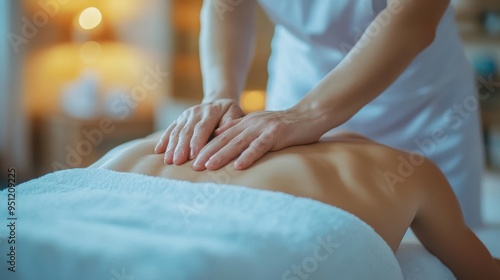 Wallpaper Mural Relaxing Massage Therapy Treatment in Peaceful Spa Setting Torontodigital.ca