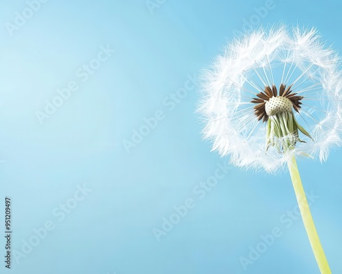 Wallpaper Mural Sunny dandelion against a blue sky, creating an abstract nature backdrop. Torontodigital.ca