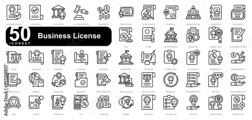 Business License iconset