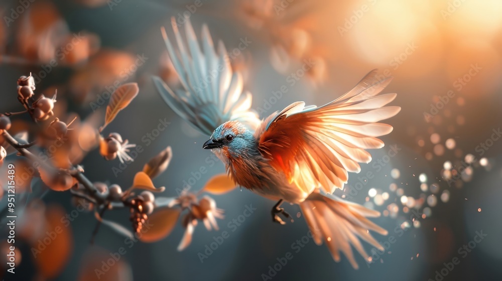 A phoenix rising from the ashes. A phoenix rising from the ashes.