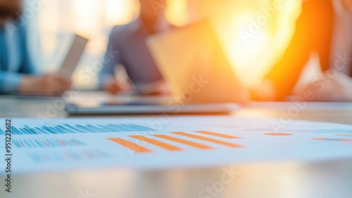 A finance team working together on a quarterly report , Double exposure, office conference room backdrop