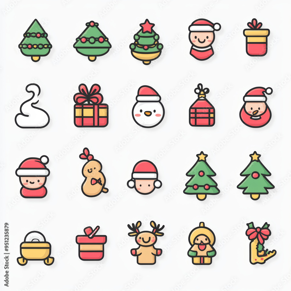 Fototapeta premium Kawaii icons