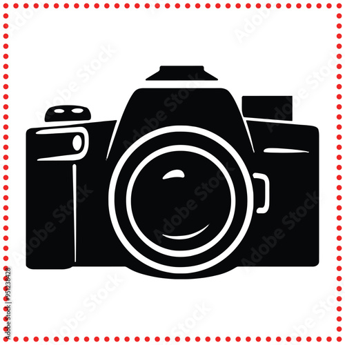 Retro Camera Silhouette   Perfect for Photography Merchandise