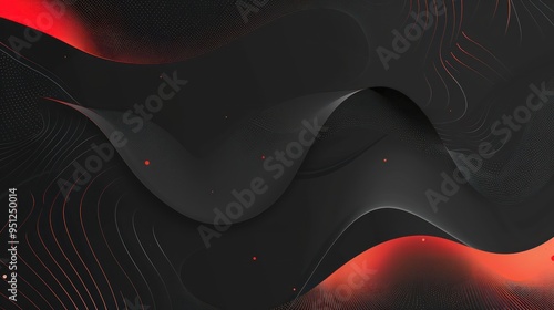 Abstract Red and Black Background