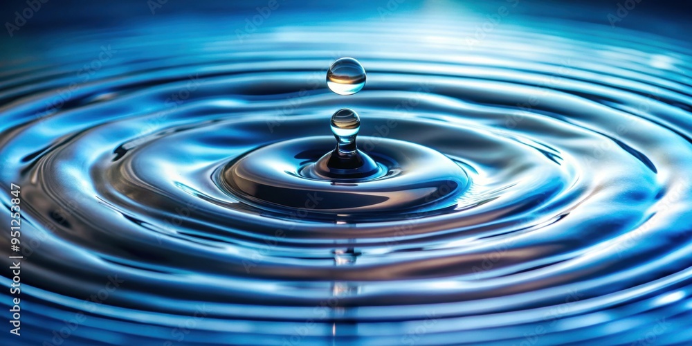 Drop of water causing ripples in water surface, ripples, drop, water, surface, nature, movement, tranquil, peaceful Drop of water causing ripples in water surface, ripples, drop, water, surface, nature, movement, tranquil, peaceful