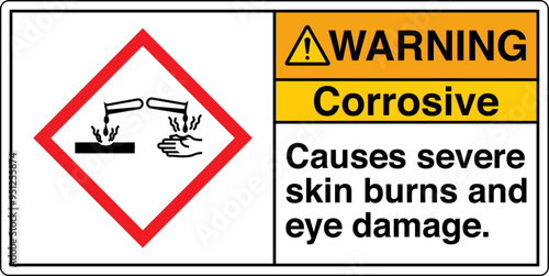 ANSI Z535 WARNING GHS Chemica...