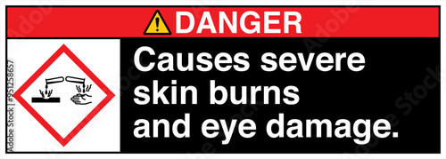 ANSI Z535 DANGER GHS Chemical...