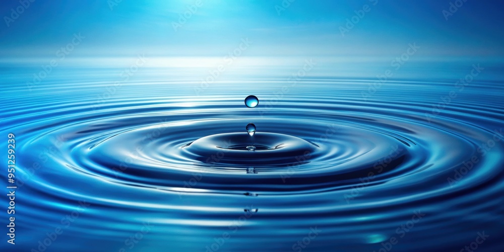 Clear blue water surface with ripples and bubbles, creating a calming and serene pattern , , blurred, calm, texture, background Clear blue water surface with ripples and bubbles, creating a calming and serene pattern , , blurred, calm, texture, background