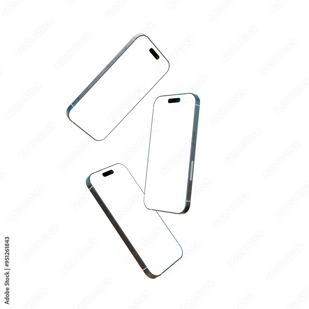 Transparent cellphone mockup with a modern and futuristic design. Transparent cellphone mockup with a modern and futuristic design.