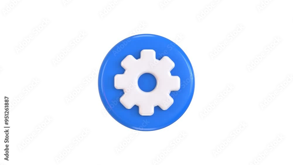 3d cogwheel gear settings icon animation 3d cogwheel gear settings icon animation
