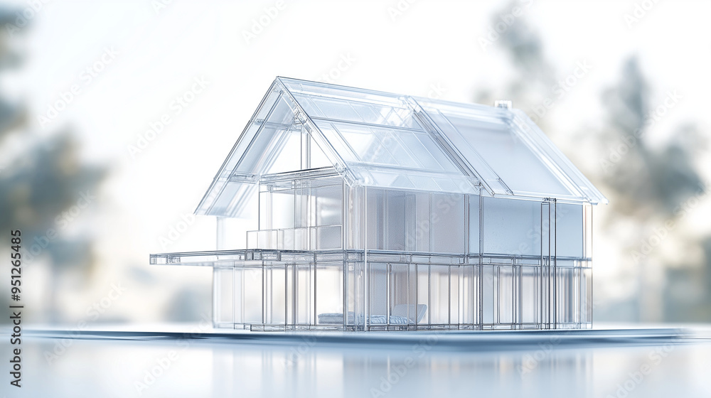 abstract architecture background, house in the night, modern building, transparent 3D house design, architecture abstract architecture background, house in the night, modern building, transparent 3D house design, architecture