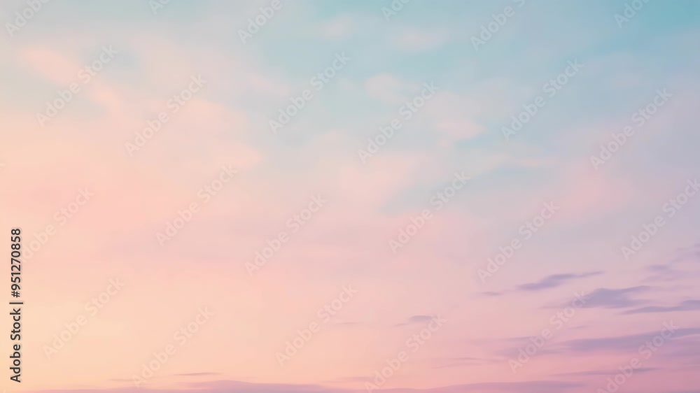 Serene sunset sky paints soft hues over quiet landscape at dusk in late summer Serene sunset sky paints soft hues over quiet landscape at dusk in late summer