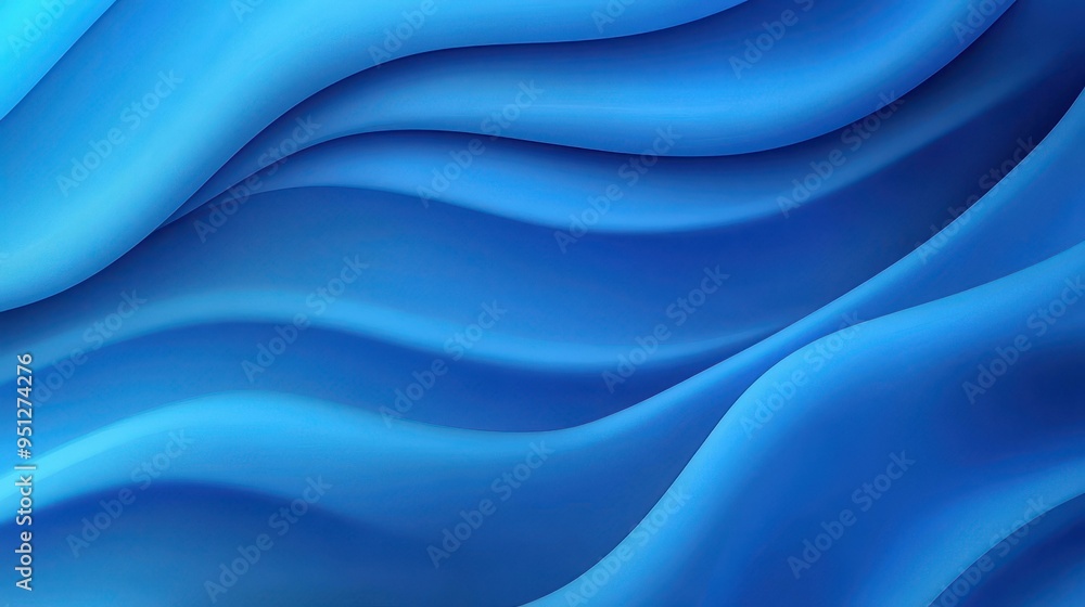 Fototapeta premium Stunning modern 3D blue abstract background with curves and lines, perfect for banners, covers, and posters.