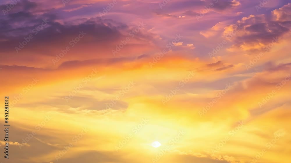 Stunning sunset display over a tranquil landscape with vibrant colors in the sky during early evening hours Stunning sunset display over a tranquil landscape with vibrant colors in the sky during early evening hours