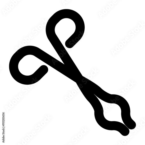 crucible tongs, tongs, laboratory, equipment, tools outline icon