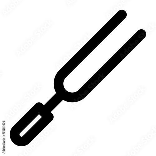 tuning fork, fork, resonance, laboratory, tools outline icon