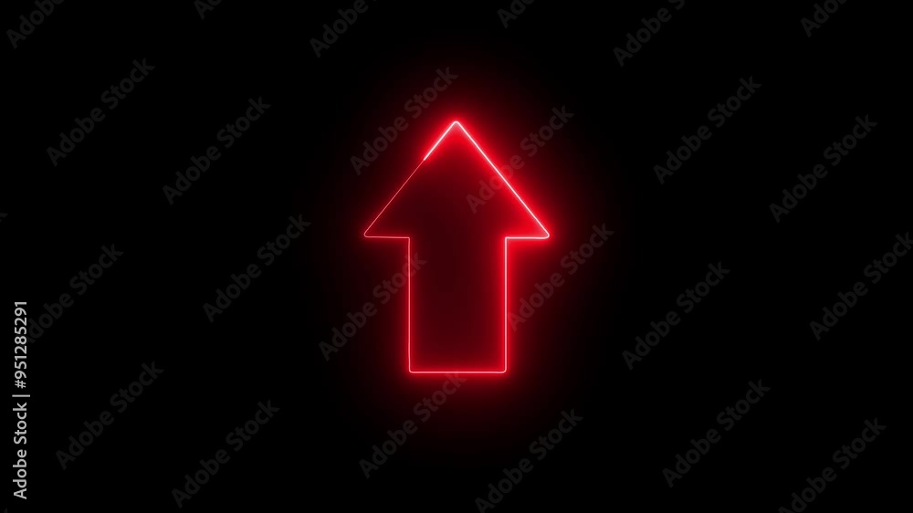 Arrow-shaped neon sign. Neon arrow symbol icon. Directional sign arrow points to the up, Abstract directional neon arrow icon animation ,neon arrow loading animation 4k Arrow-shaped neon sign. Neon arrow symbol icon. Directional sign arrow points to the up, Abstract directional neon arrow icon animation ,neon arrow loading animation 4k