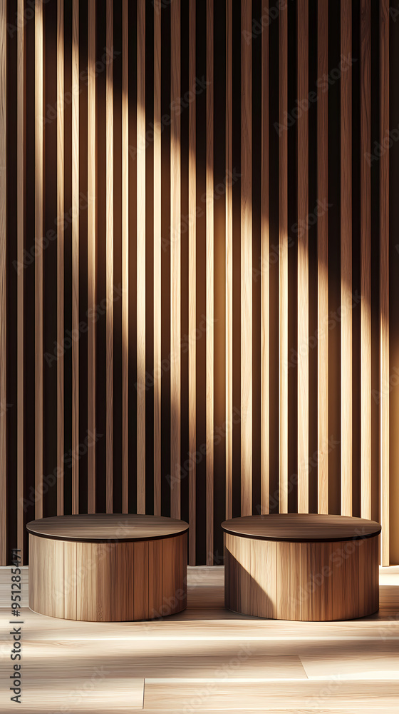 Modern wooden display stand Modern wooden display stand