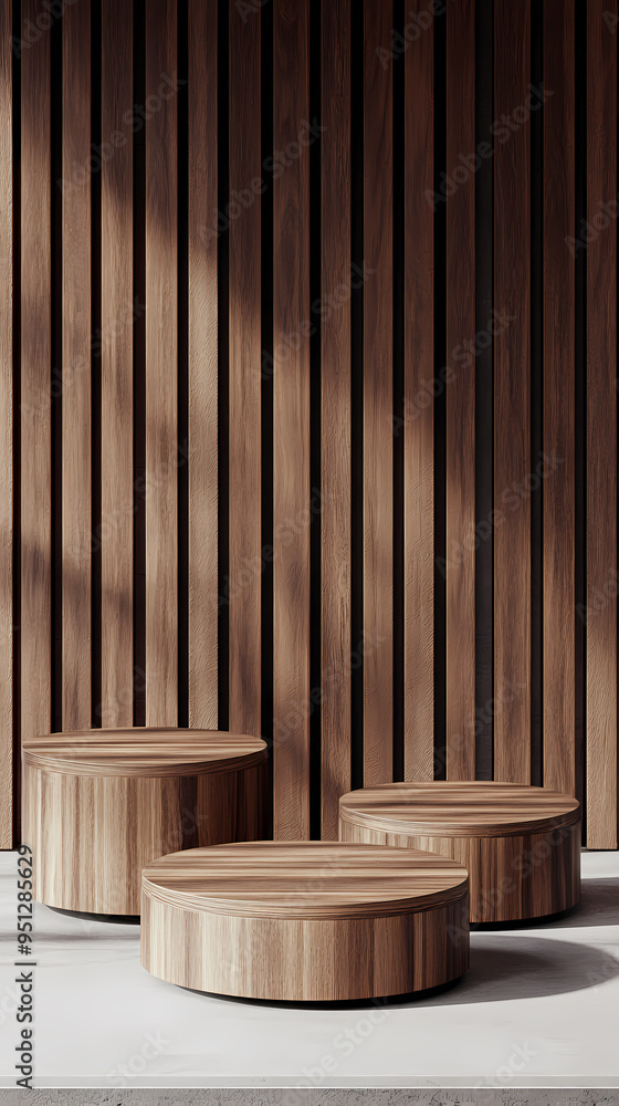 Modern wooden display stand Modern wooden display stand