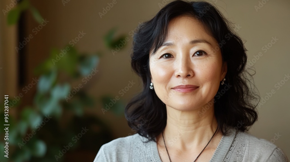Korean therapist offering supportive therapy in a warm welcoming space emphasizing connection and cultural sensitivity Korean therapist offering supportive therapy in a warm welcoming space emphasizing connection and cultural sensitivity