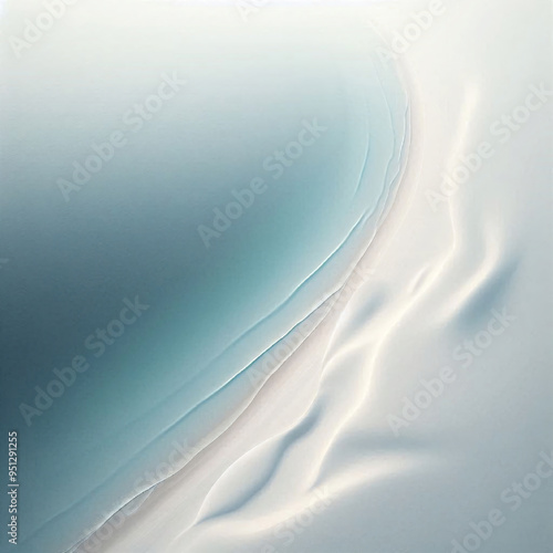 Minimalist and elegant aerial view of the coastline