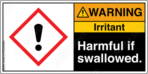 25 ANSI Z535 WARNING GHS Chem...