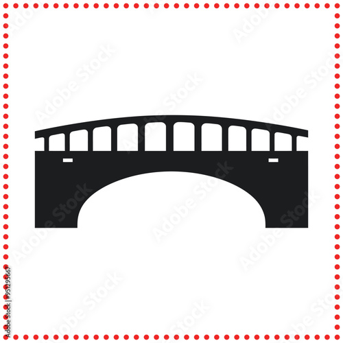 Bridge Vector Silhouette   Great for Architecture and Urban Designs