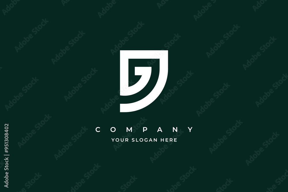 Vector creative letter dg or gd elegant monogram logo Vector creative letter dg or gd elegant monogram logo