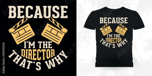 Funny Theater Director Retro Vintage Theater T-shirt Design