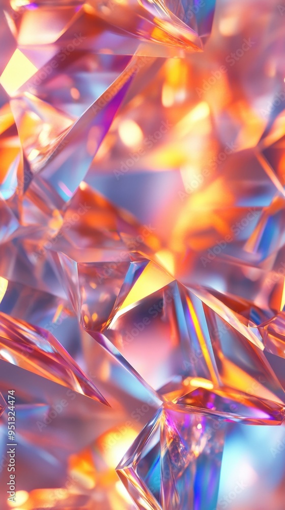Vibrant abstract crystal texture with orange and purple hues, reflecting light. Perfect for backgrounds, design projects, and creative inspiration. Vibrant abstract crystal texture with orange and purple hues, reflecting light. Perfect for backgrounds, design projects, and creative inspiration.
