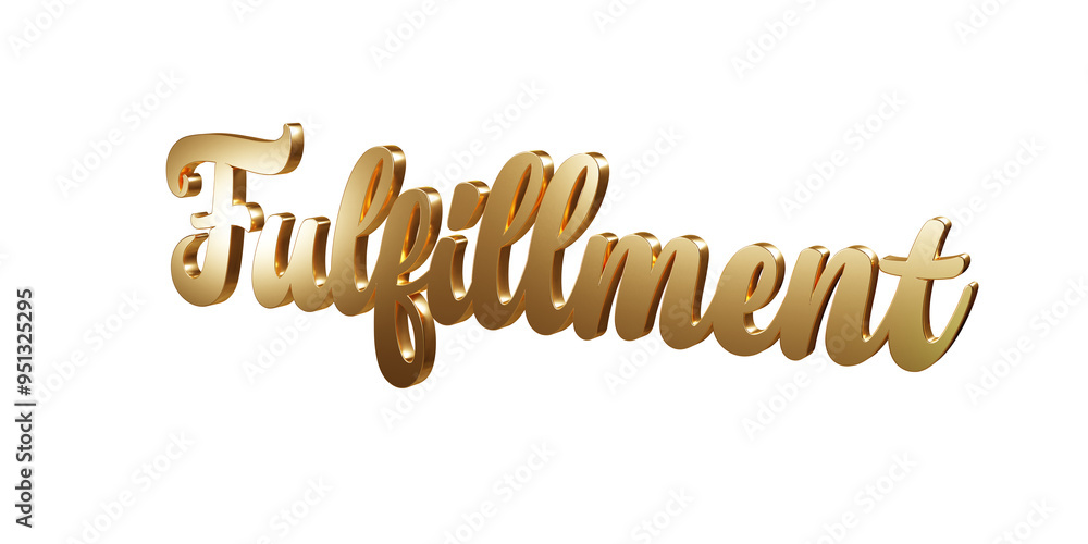 Fototapeta premium Luxury 3D gold text