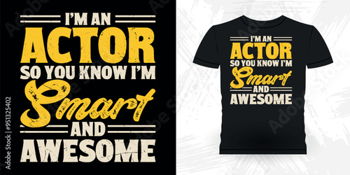 Funny Theater Director Retro Vintage Theater T-shirt Design