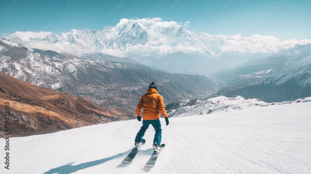 Majestic Mountain Peaks and Snowy Slopes: A Thrilling Winter Adventure Majestic Mountain Peaks and Snowy Slopes: A Thrilling Winter Adventure
