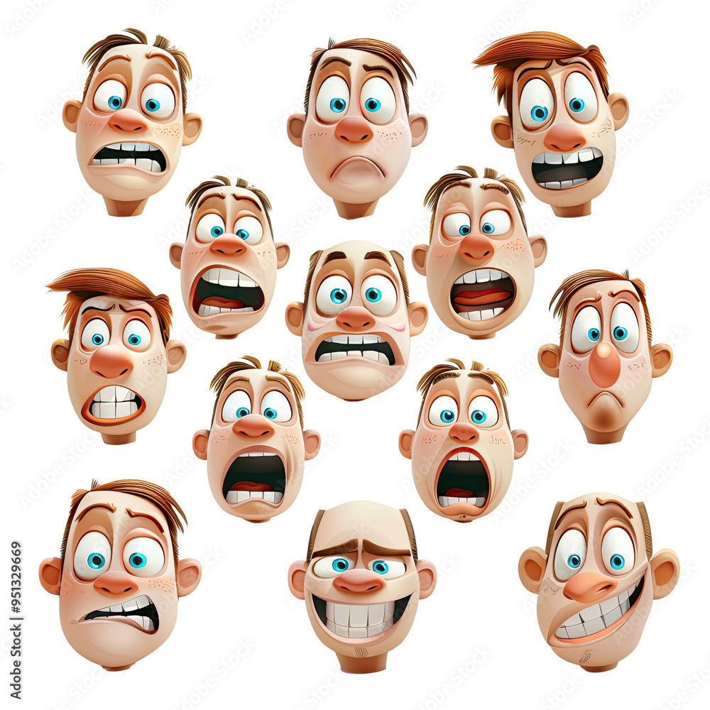 Emoji And Emoticon Transparent Backgrounds, Generative AI Emoji And Emoticon Transparent Backgrounds, Generative AI