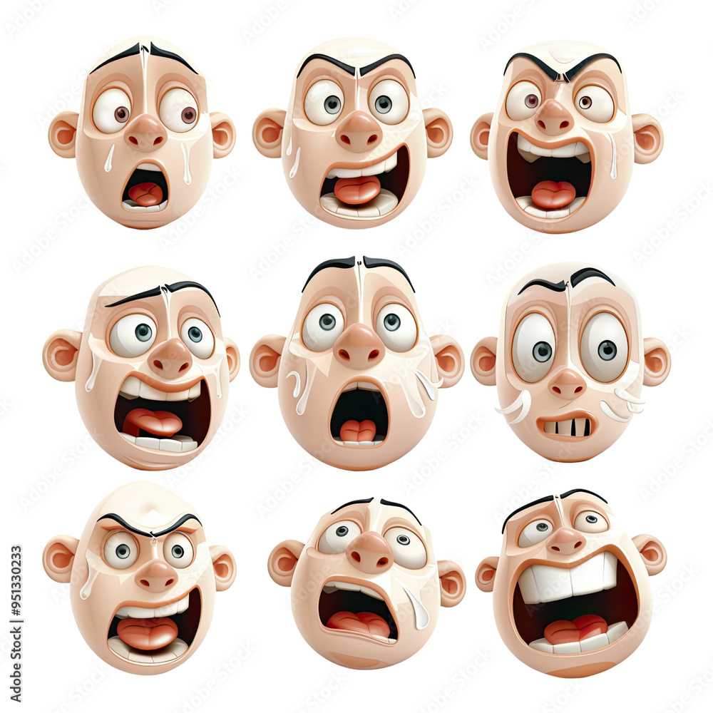 Emoji And Emoticon Transparent Backgrounds, Generative AI Emoji And Emoticon Transparent Backgrounds, Generative AI