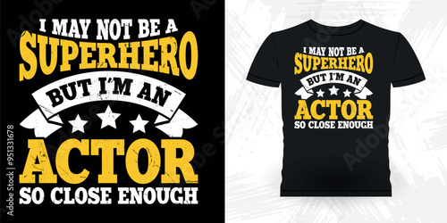 Funny Theater Director Retro Vintage Theater T-shirt Design