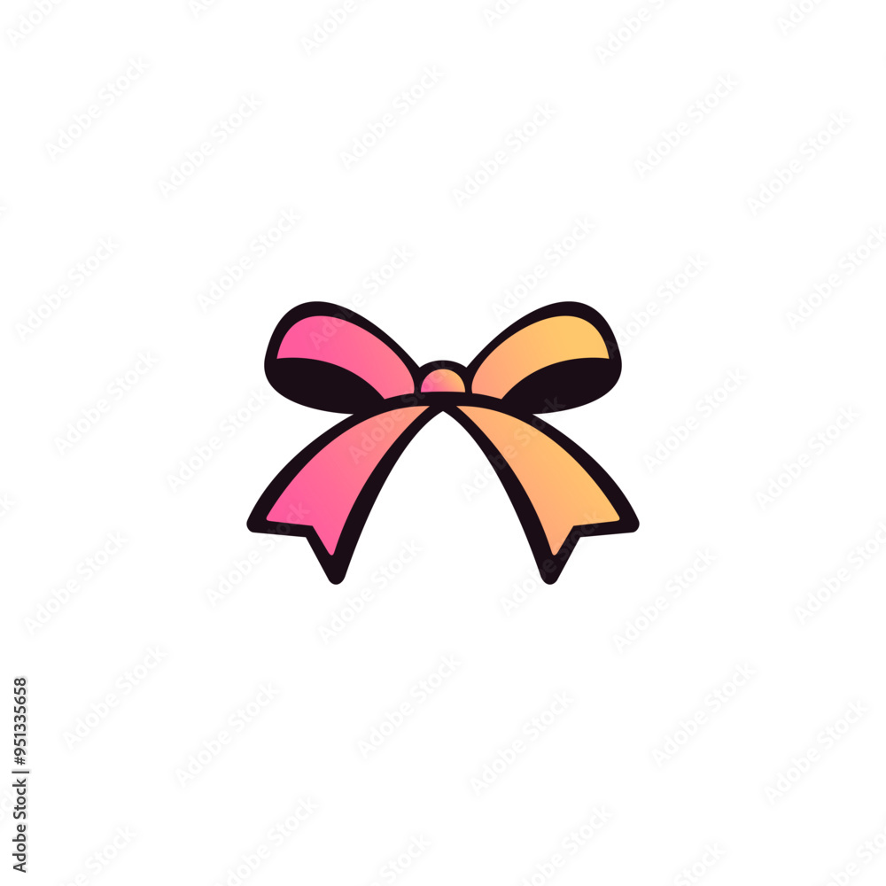 Gift Ribbon Icon Flat Design Vector. Ribbon Logo Gift Ribbon Icon Flat Design Vector. Ribbon Logo