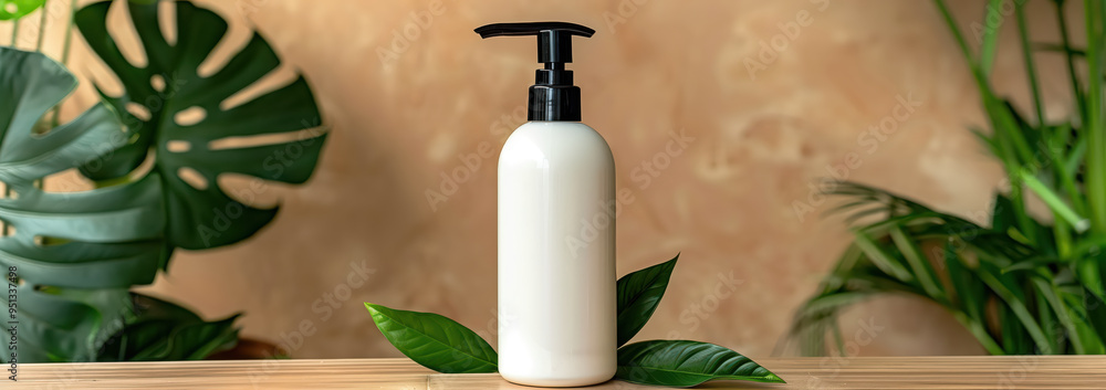Close up cosmetic product with natural background for cosmetic showcase concept. Close up cosmetic product with natural background for cosmetic showcase concept.