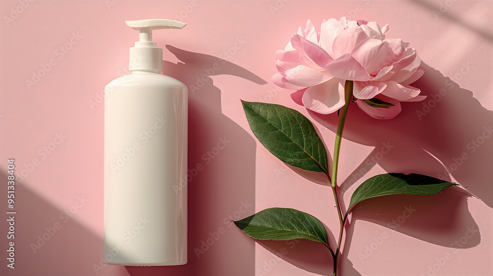 Close up cosmetic product with natural background for cosmetic showcase concept. Close up cosmetic product with natural background for cosmetic showcase concept.