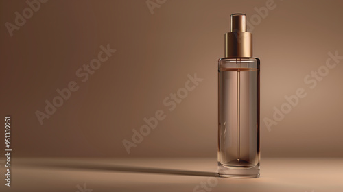 Close up aroma moisturizer with natural background for cosmetic skincare concept.