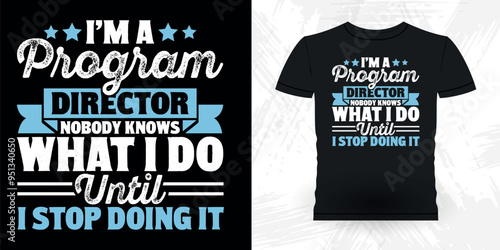 Funny Theater Director Retro Vintage Theater T-shirt Design