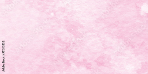 Pastel pink abstract painted watercolor aquarelle paper template design, Decorative soft pink paper texture,Grunge background frame Soft pink watercolor background,Brush stroked painting. Modern Pink,