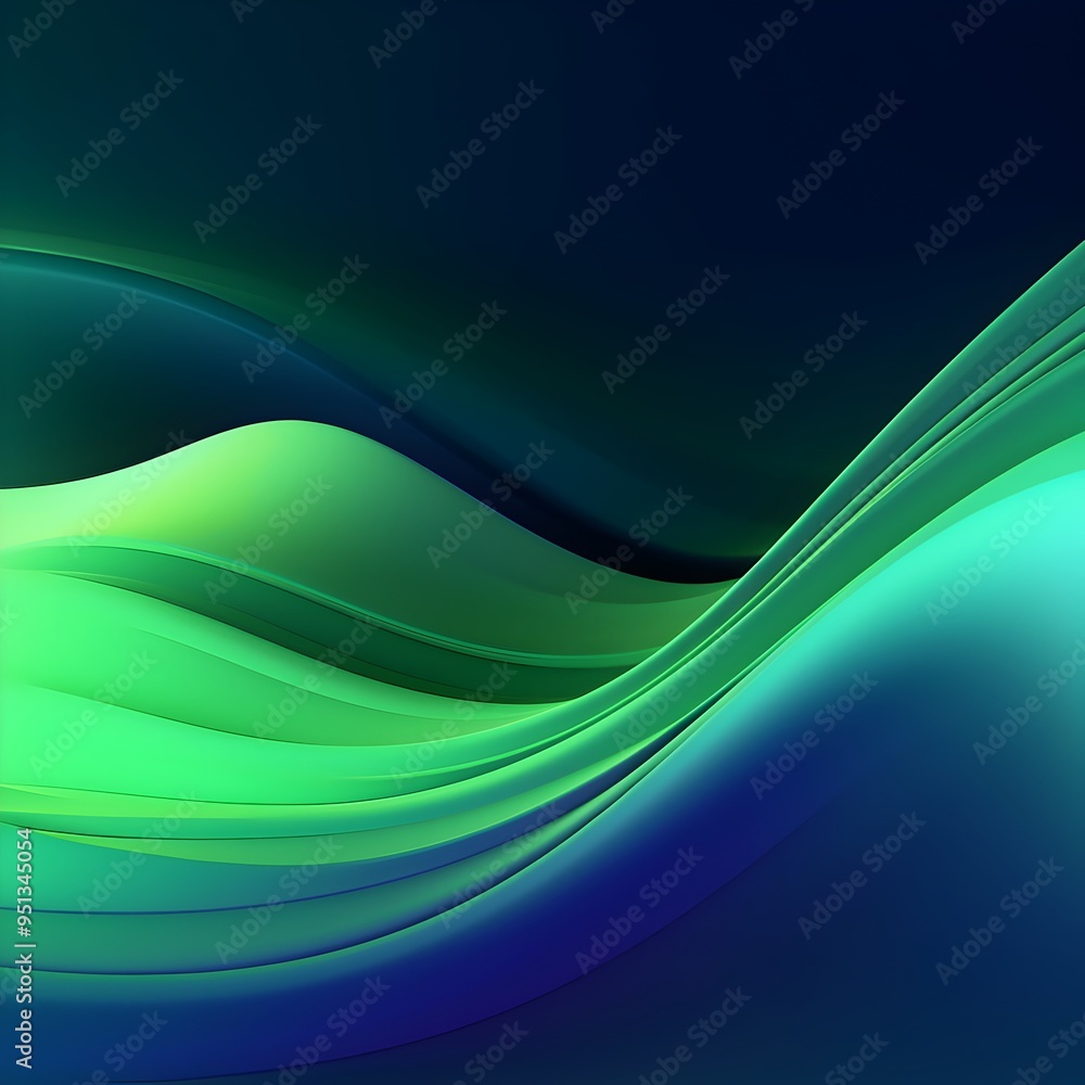 Mesmerizing 3D Gradient Waves in Pistachio Hues Elegant Digital Art Backdrop Mesmerizing 3D Gradient Waves in Pistachio Hues Elegant Digital Art Backdrop