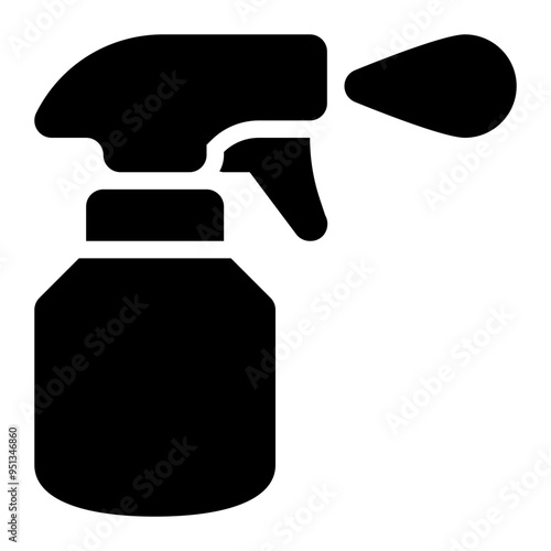 spray bottle, sprayer, bottle, squirt, containers solid or glyph icon